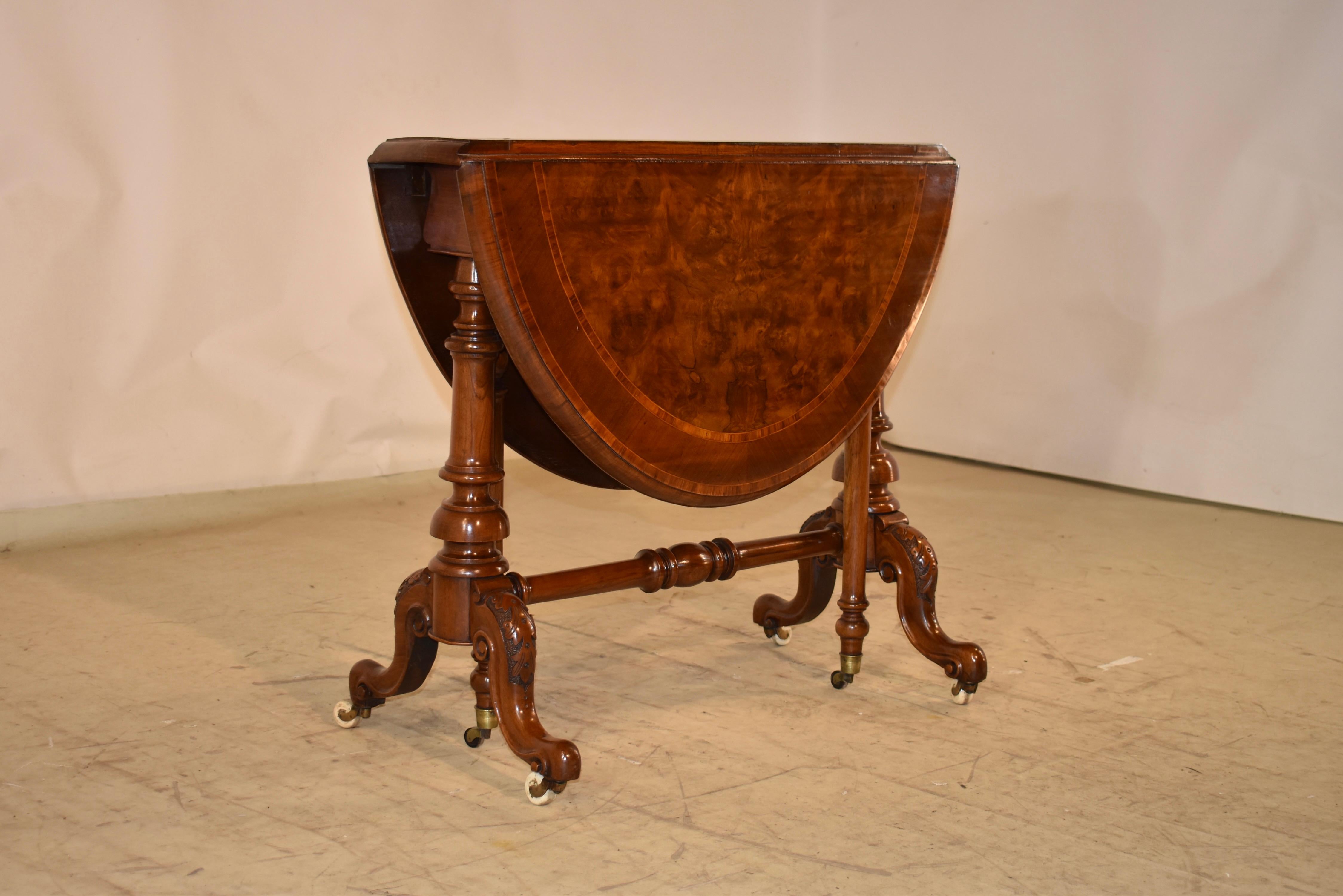 Anglais Table Sutherland anglaise du 19ème siècle en vente