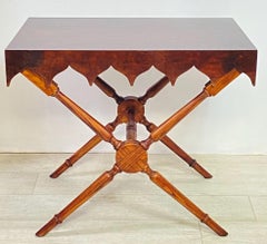 19th Century English Walnut Whimsical Side Table