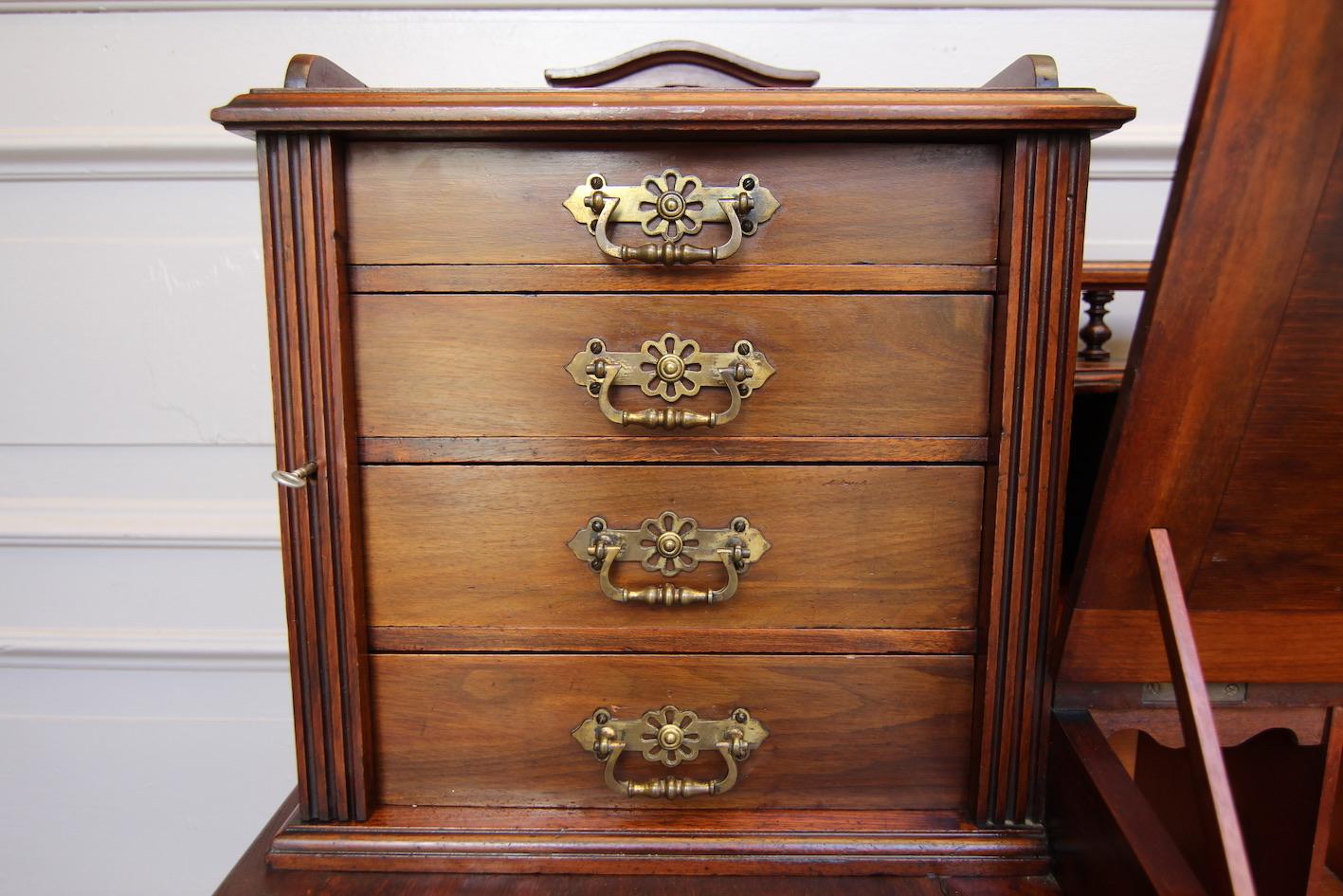 19th Century English Walnut Writing Desk of Reverend William Kelly 5