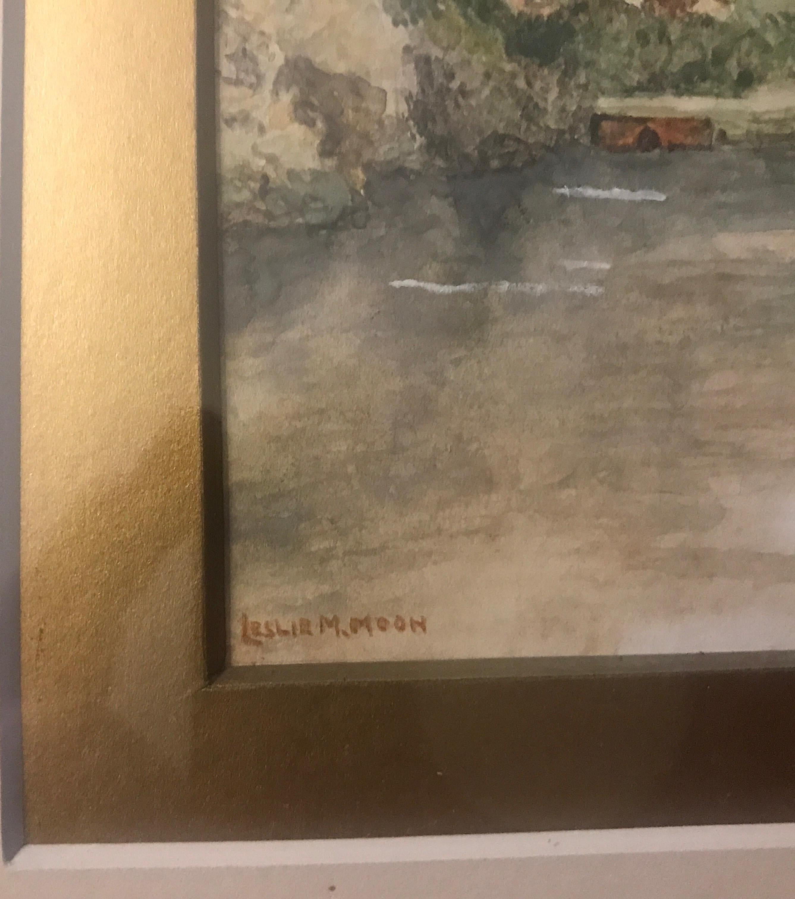 Englischer Aquarellkünstler des 19. Jahrhunderts, signiert Leslie Moon 4