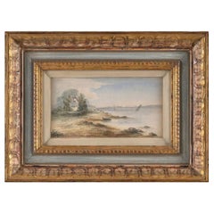 19th Century English Watercolor on Paper Cowes Isle of Wight 1848