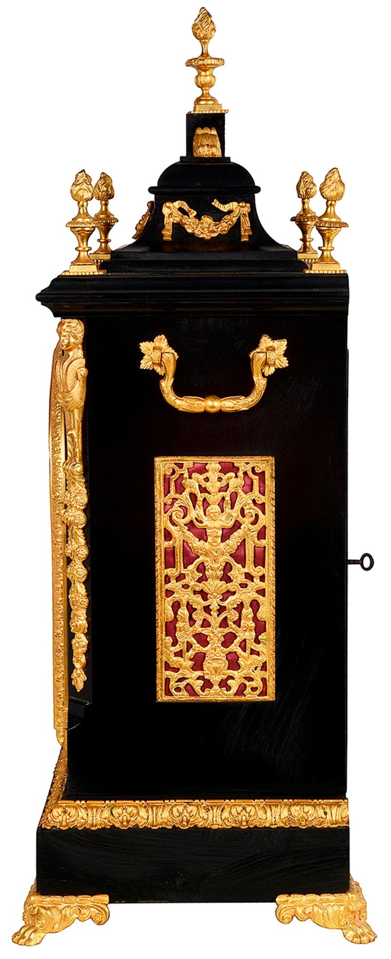 19th Century English, Westminster Chiming Mantel Clock 5