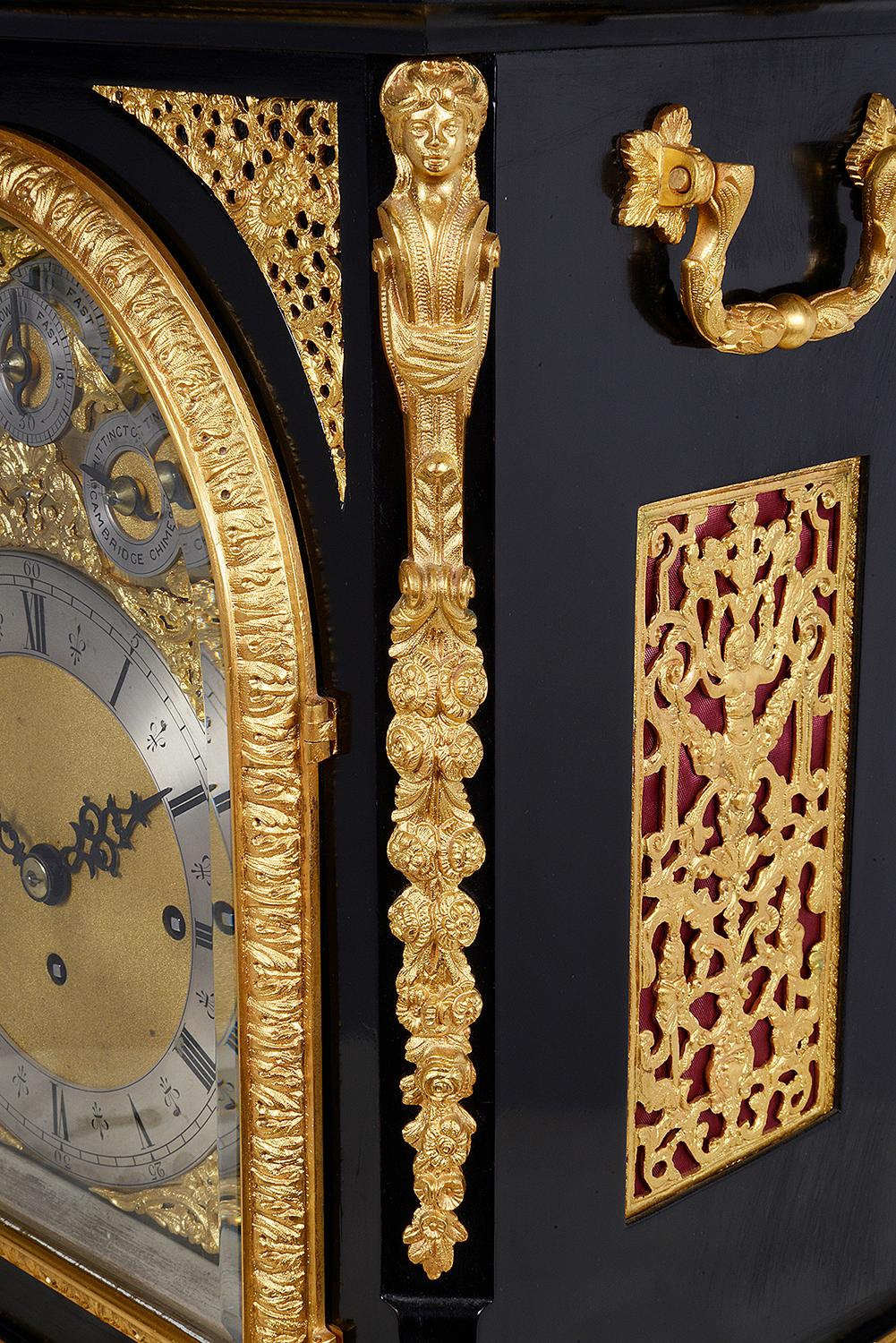19th Century English, Westminster Chiming Mantel Clock In Good Condition In Brighton, Sussex