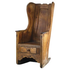 Antique 19th Century English Westmoreland Lambing Chair
