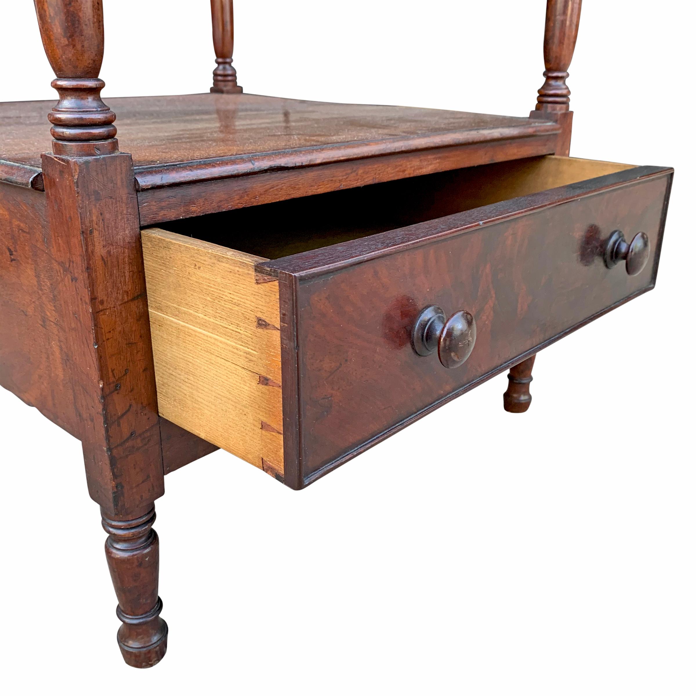 Mahogany 19th Century English Whatnot For Sale