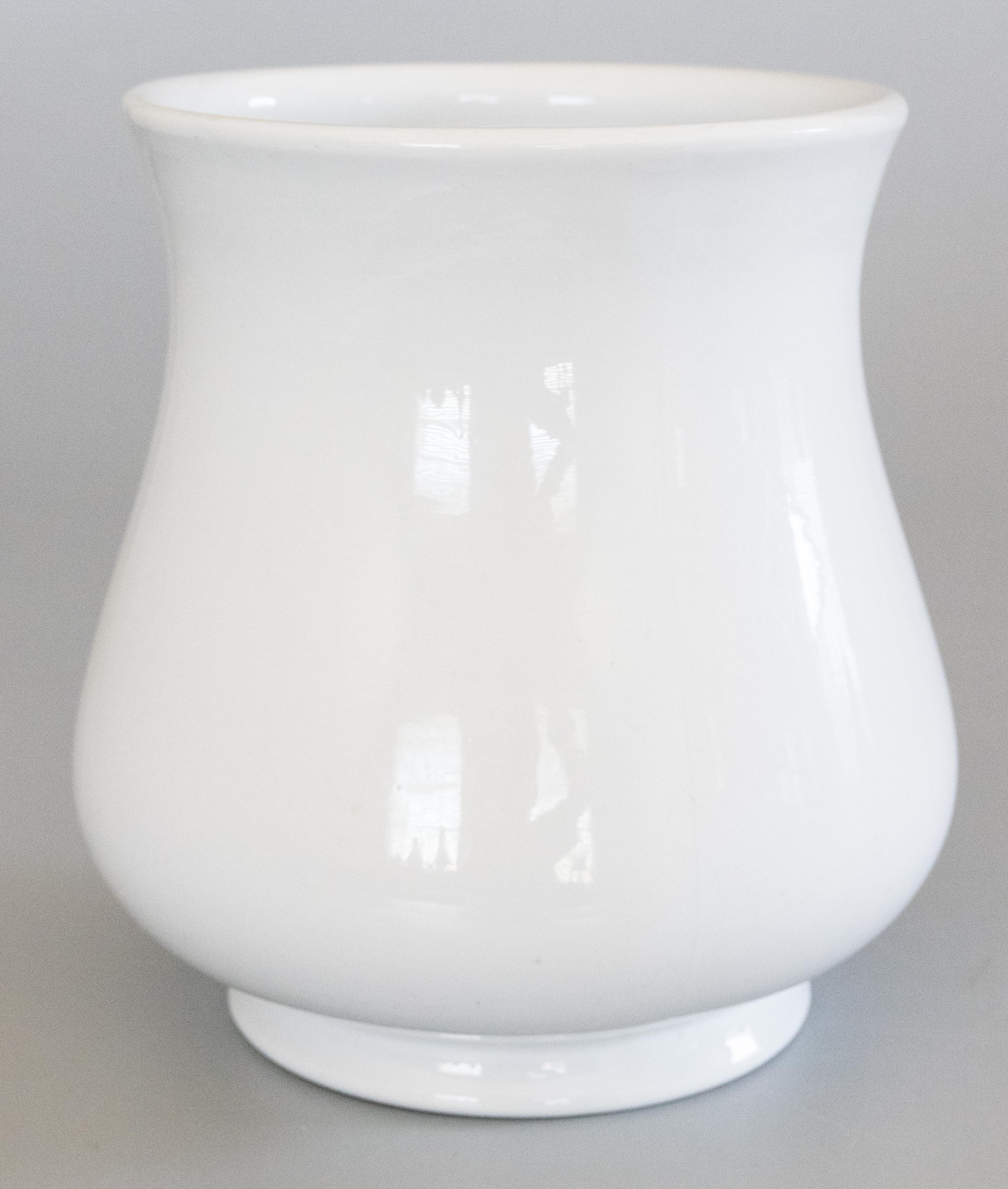 19th Century English White Ironstone Vase Jardiniere Table Centerpiece 3