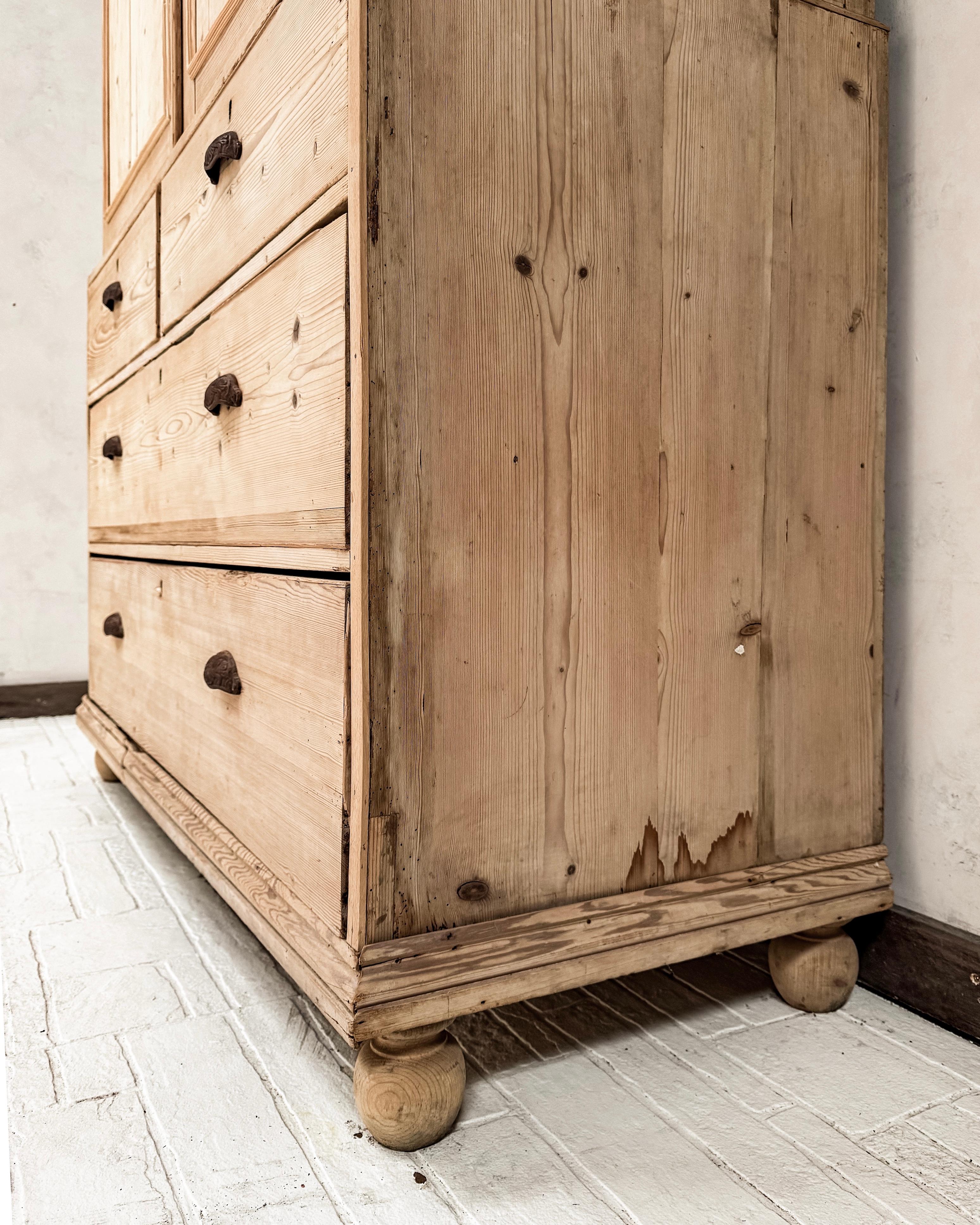 19th Century English White Pine Housekeeper's Cupboard 7
