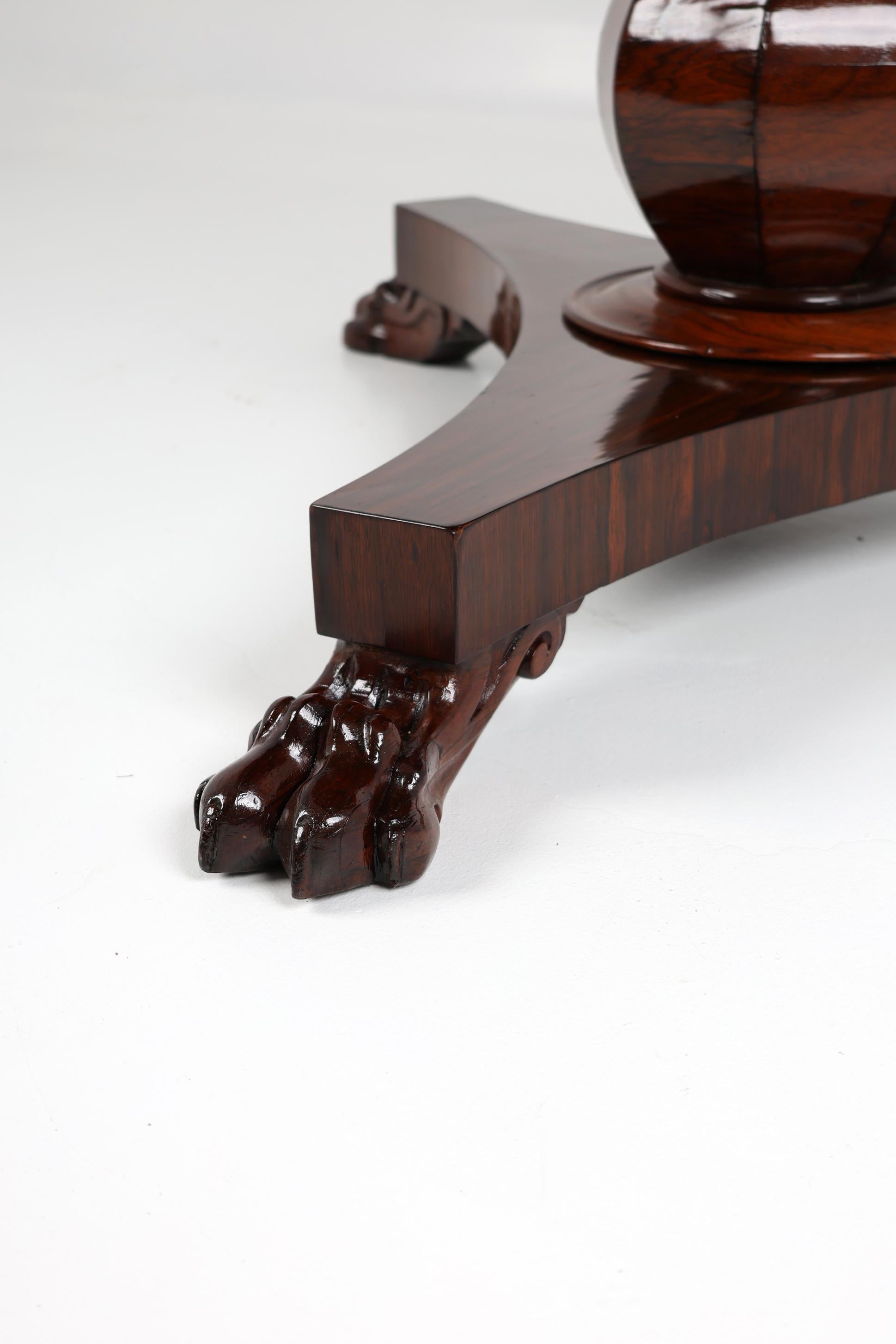 19th Century English Wiliam IV Center Table For Sale 3