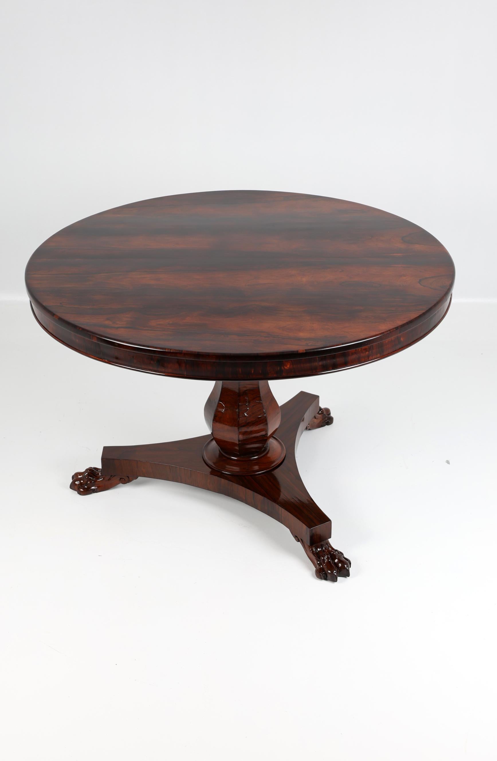 19th Century English Wiliam IV Center Table For Sale 4