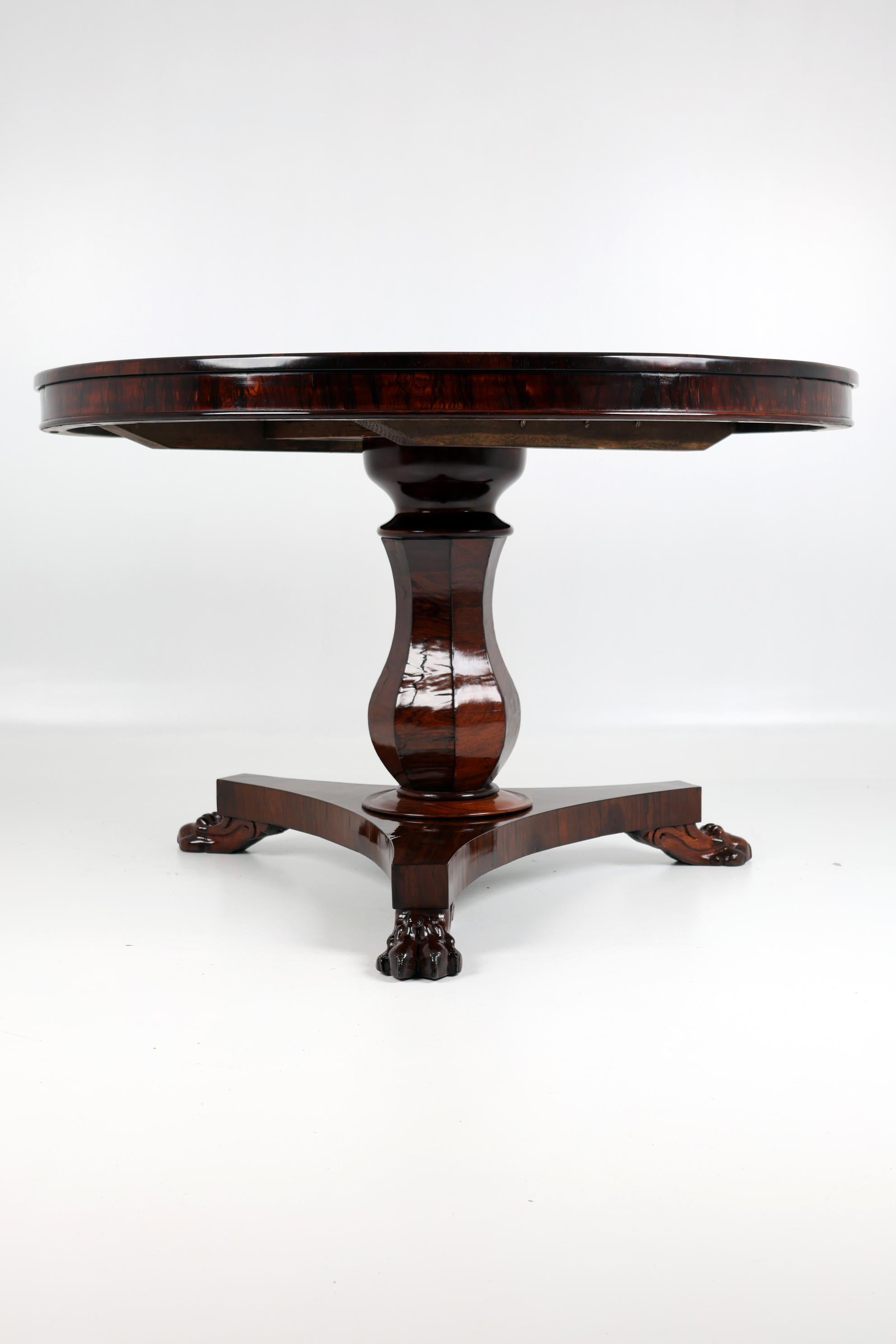 19th Century English Wiliam IV Center Table In Good Condition For Sale In Stahnsdorf, DE