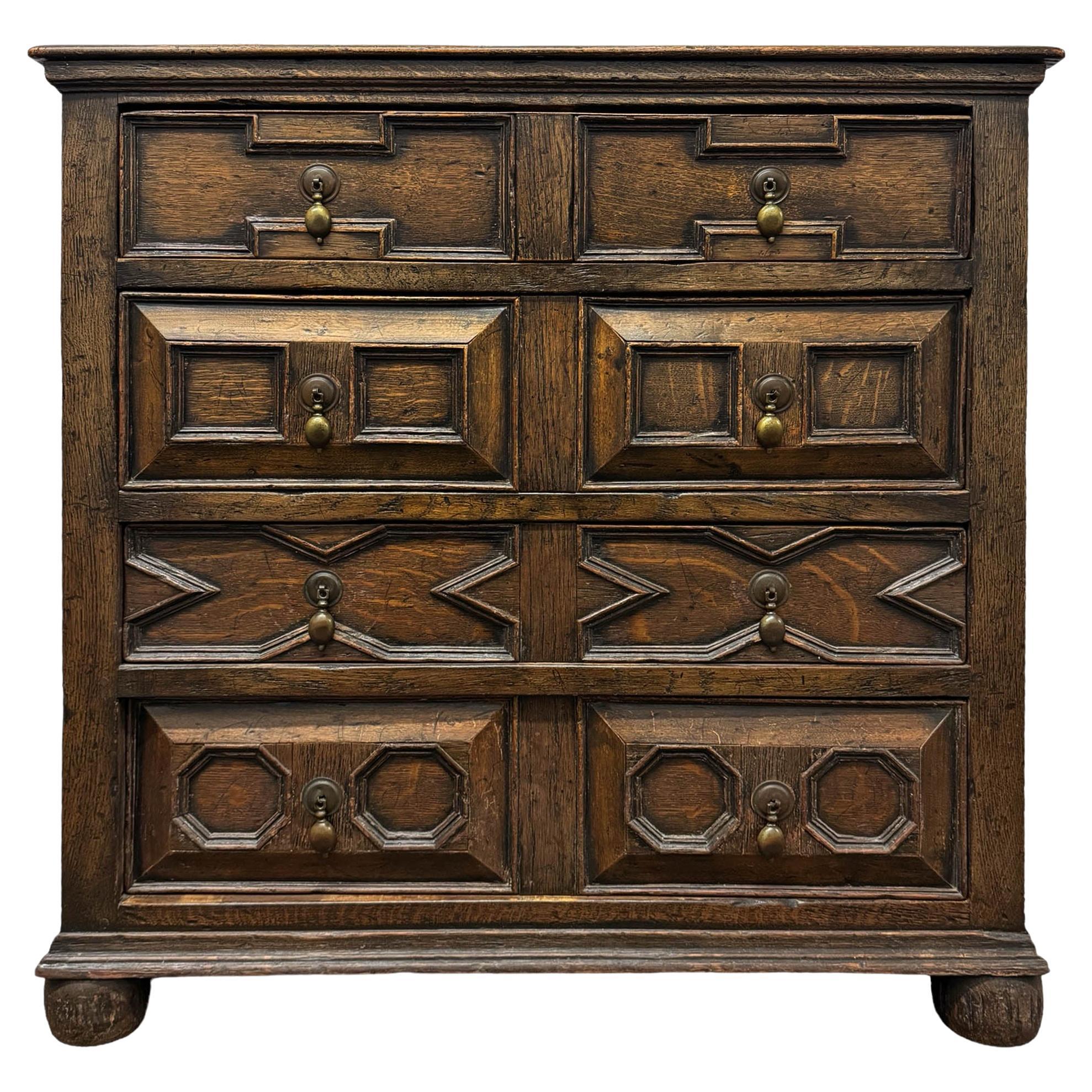 19th Century English William and Mary-Style Chest of Drawers For Sale