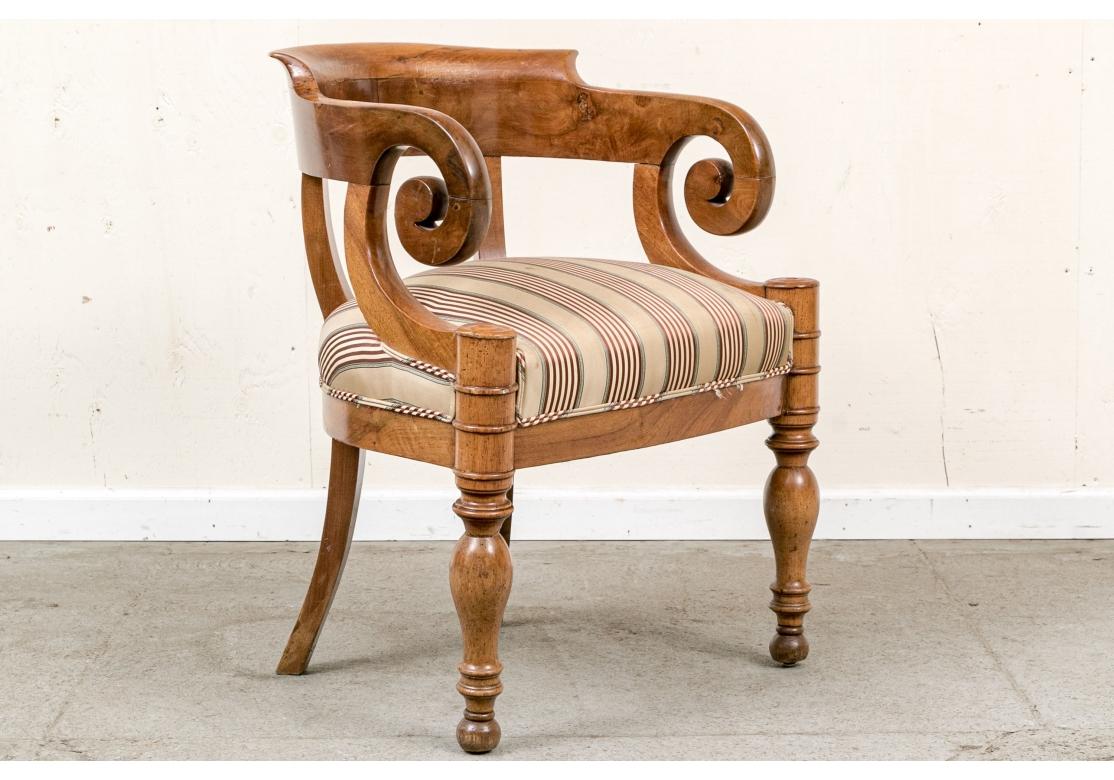 Chaise de capitaine William IV anglaise du 19ème siècle à restaurer Abîmé - En vente à Bridgeport, CT