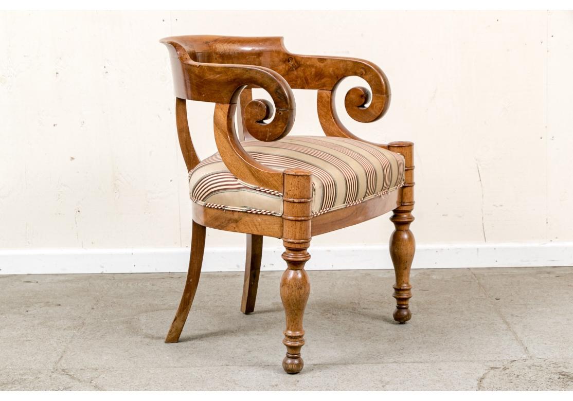 XIXe siècle Chaise de capitaine William IV anglaise du 19ème siècle à restaurer en vente