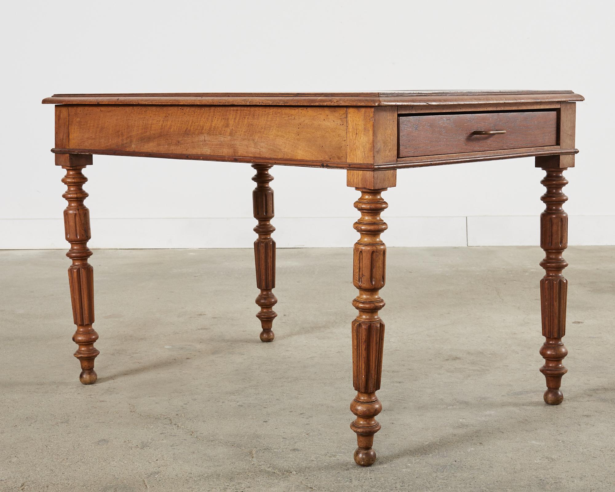 19th Century English William IV Fruitwood Writing Table or Desk For Sale 5