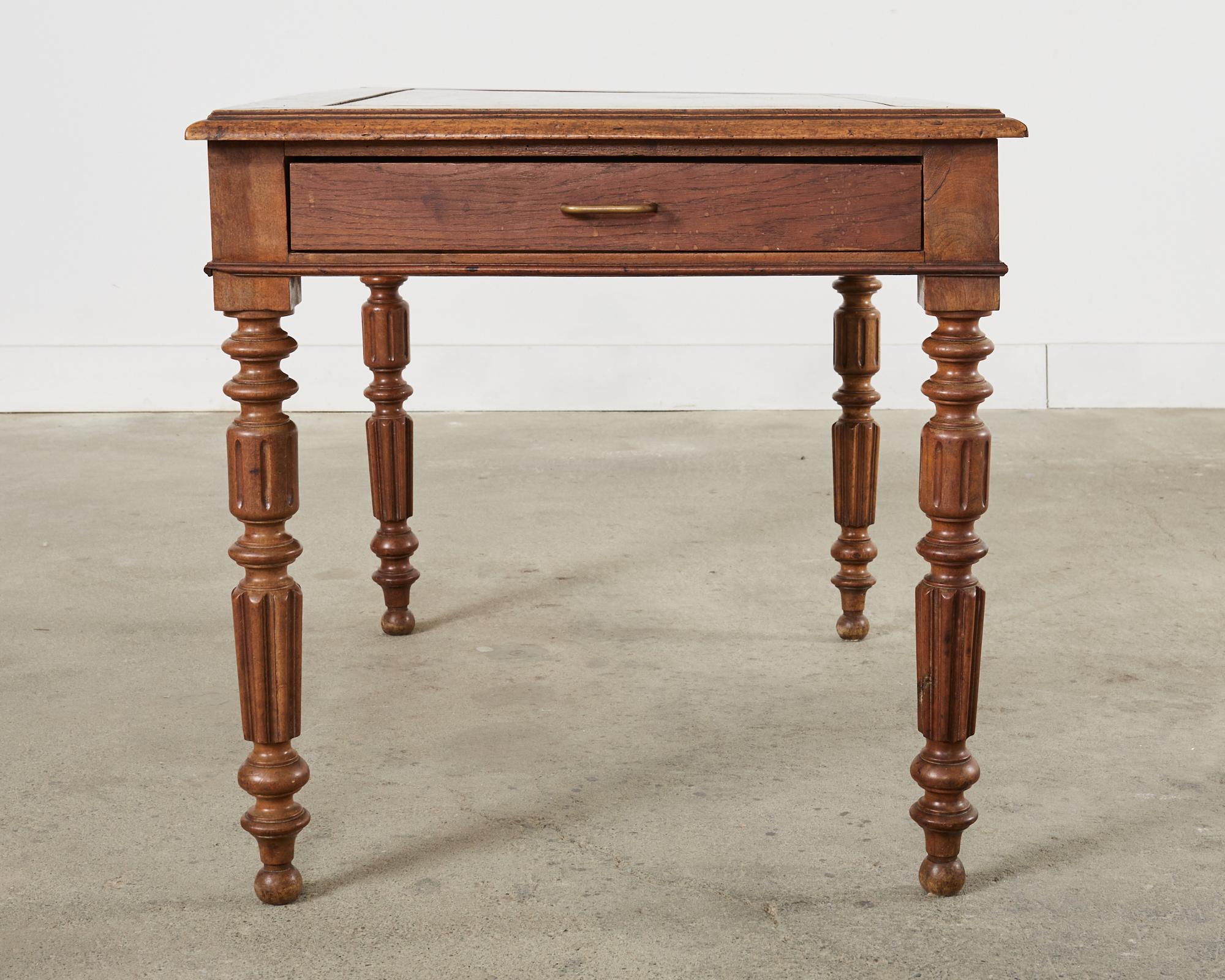 19th Century English William IV Fruitwood Writing Table or Desk For Sale 7