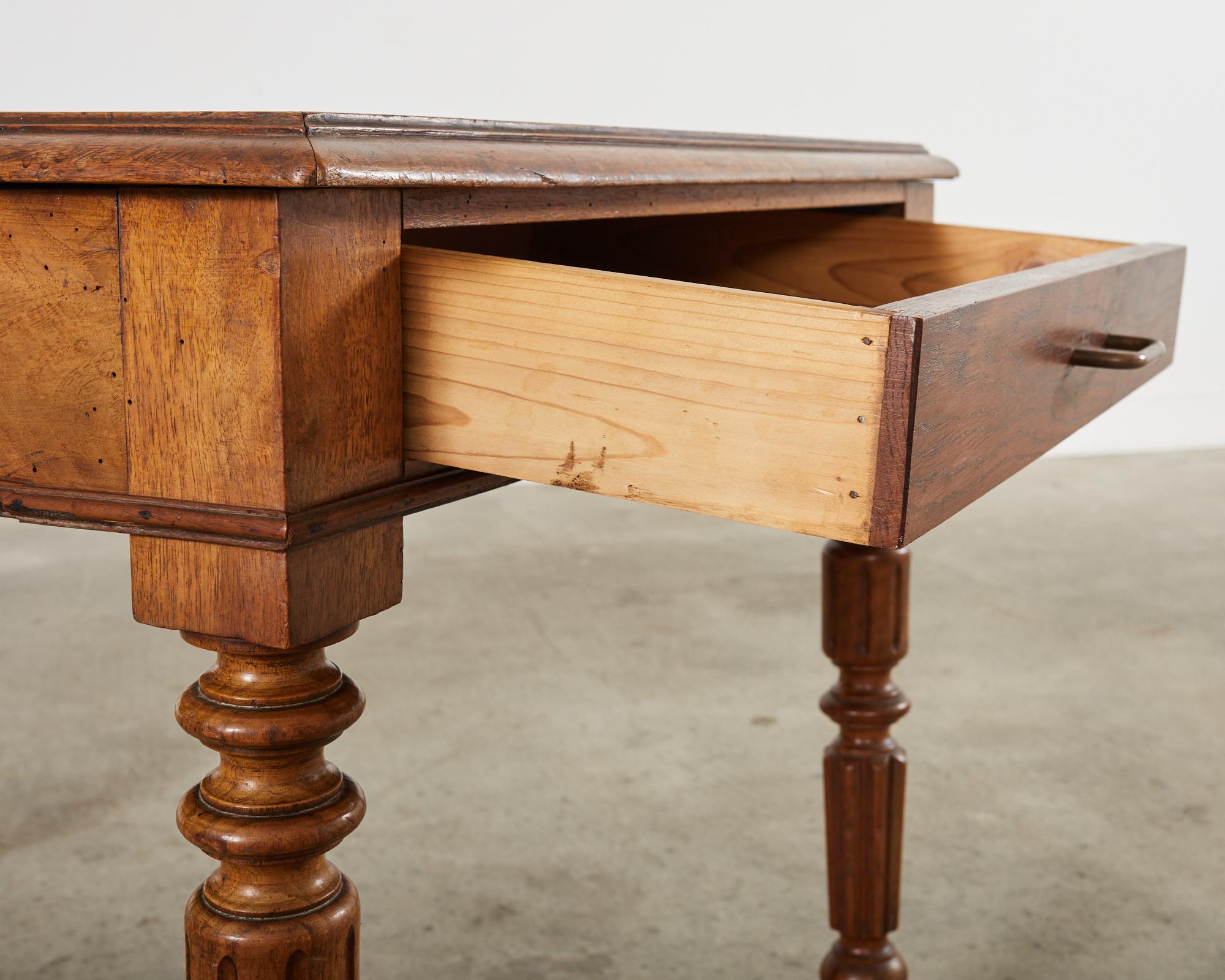 19th Century English William IV Fruitwood Writing Table or Desk For Sale 9