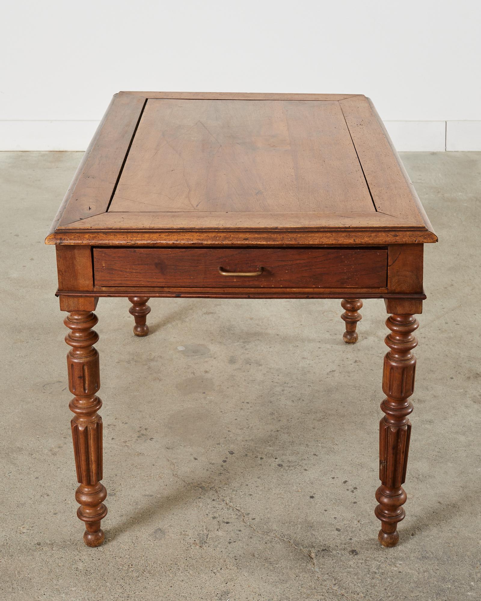 19th Century English William IV Fruitwood Writing Table or Desk For Sale 14