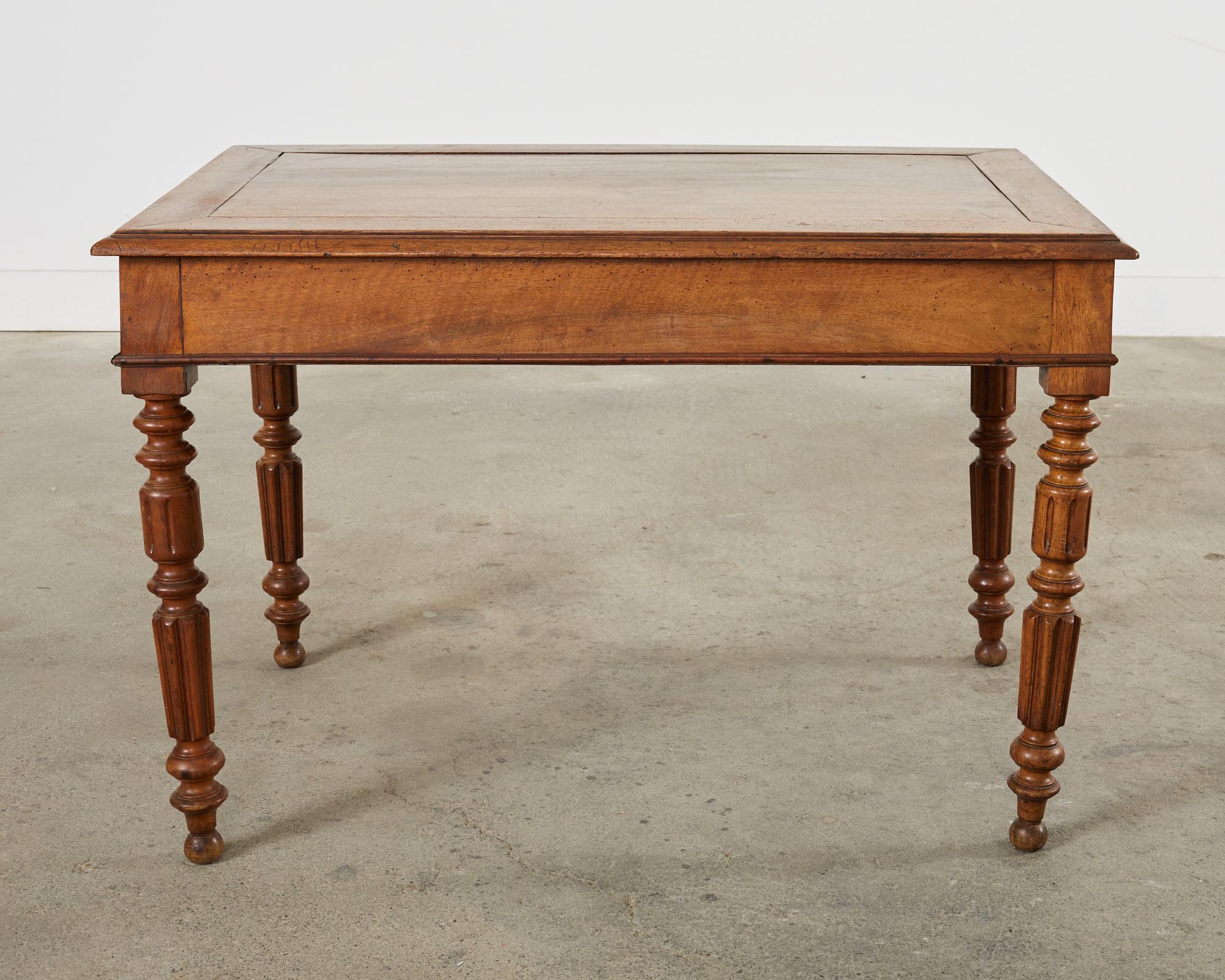 19th Century English William IV Fruitwood Writing Table or Desk For Sale 15