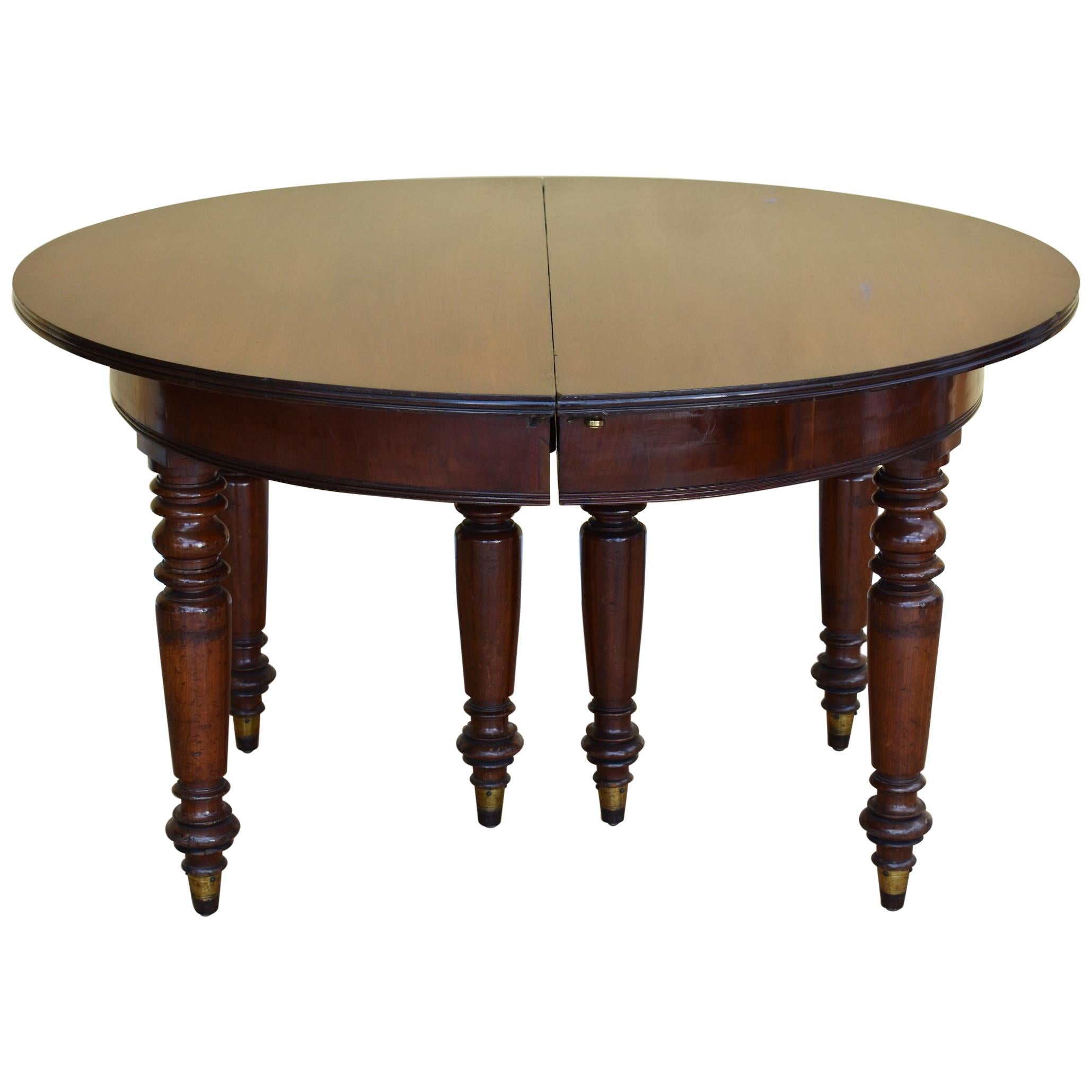 19th Century English William IV Mahogany Dining Table