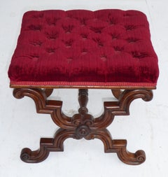 19th Century English William IV Mahogany Foot Stool