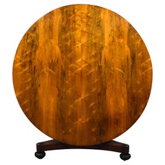 19th Century English William IV Rosewood Circular Dining Table