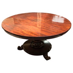 Mesa inglesa de caoba Guillermo IV del siglo XIX