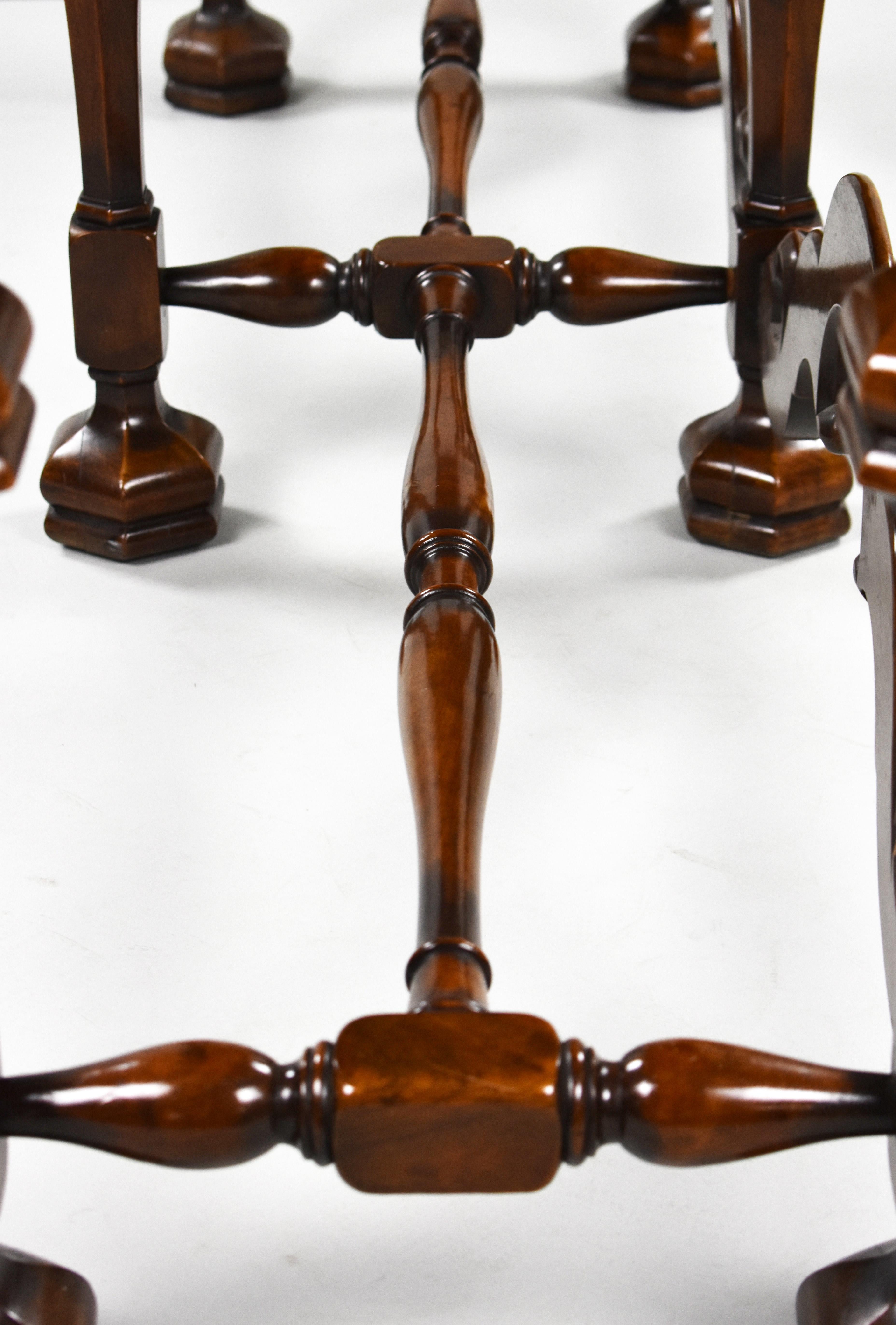 19th Century English William & Mary Revival Walnut Dresser Base 10