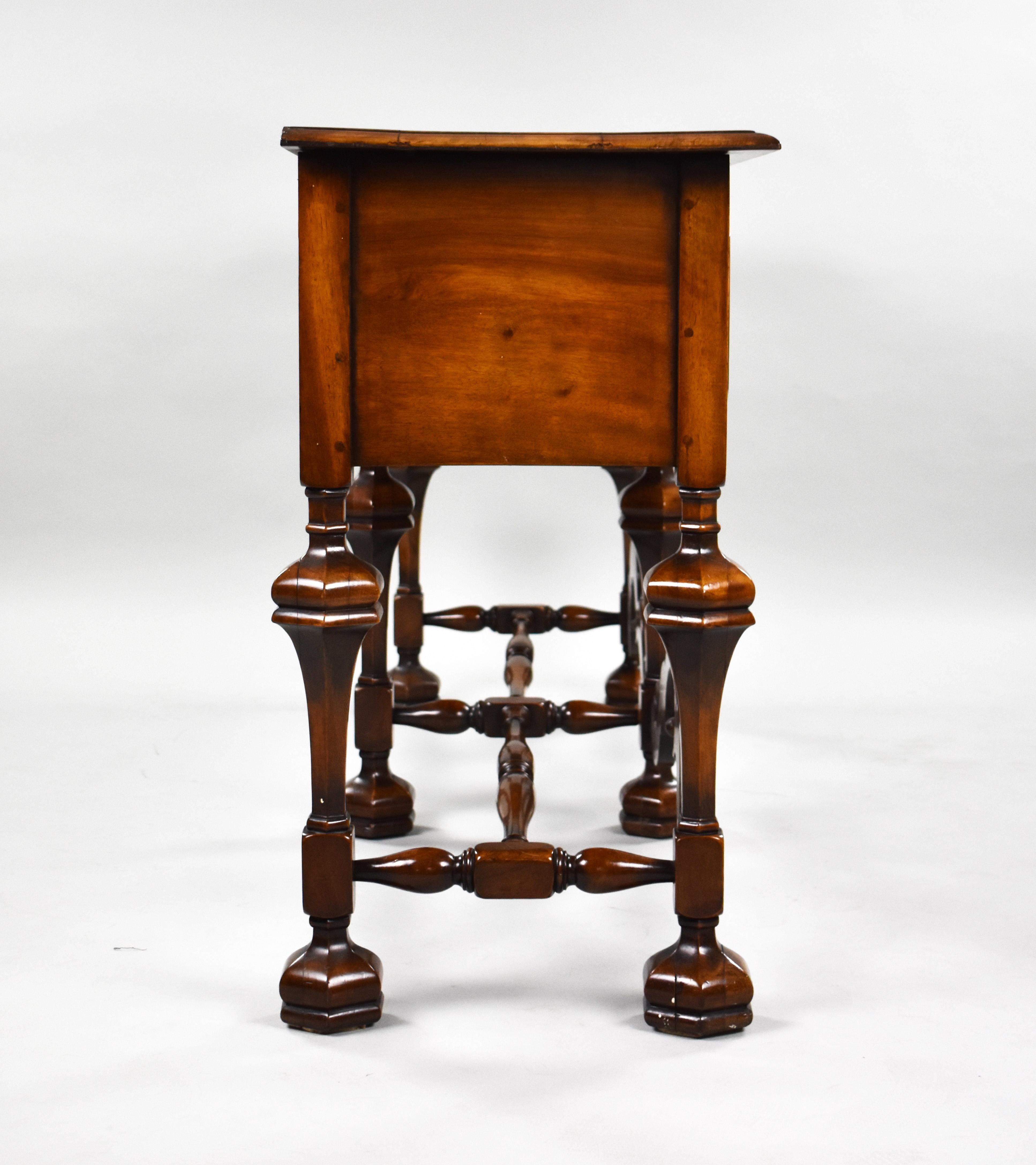 William and Mary 19th Century English William & Mary Revival Walnut Dresser Base