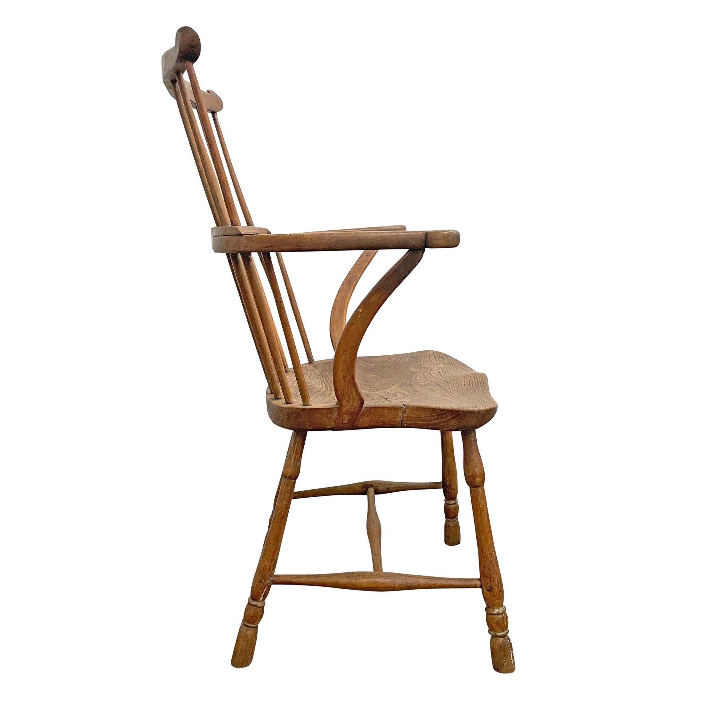 Country 19th Century English Windsor Chair For Sale