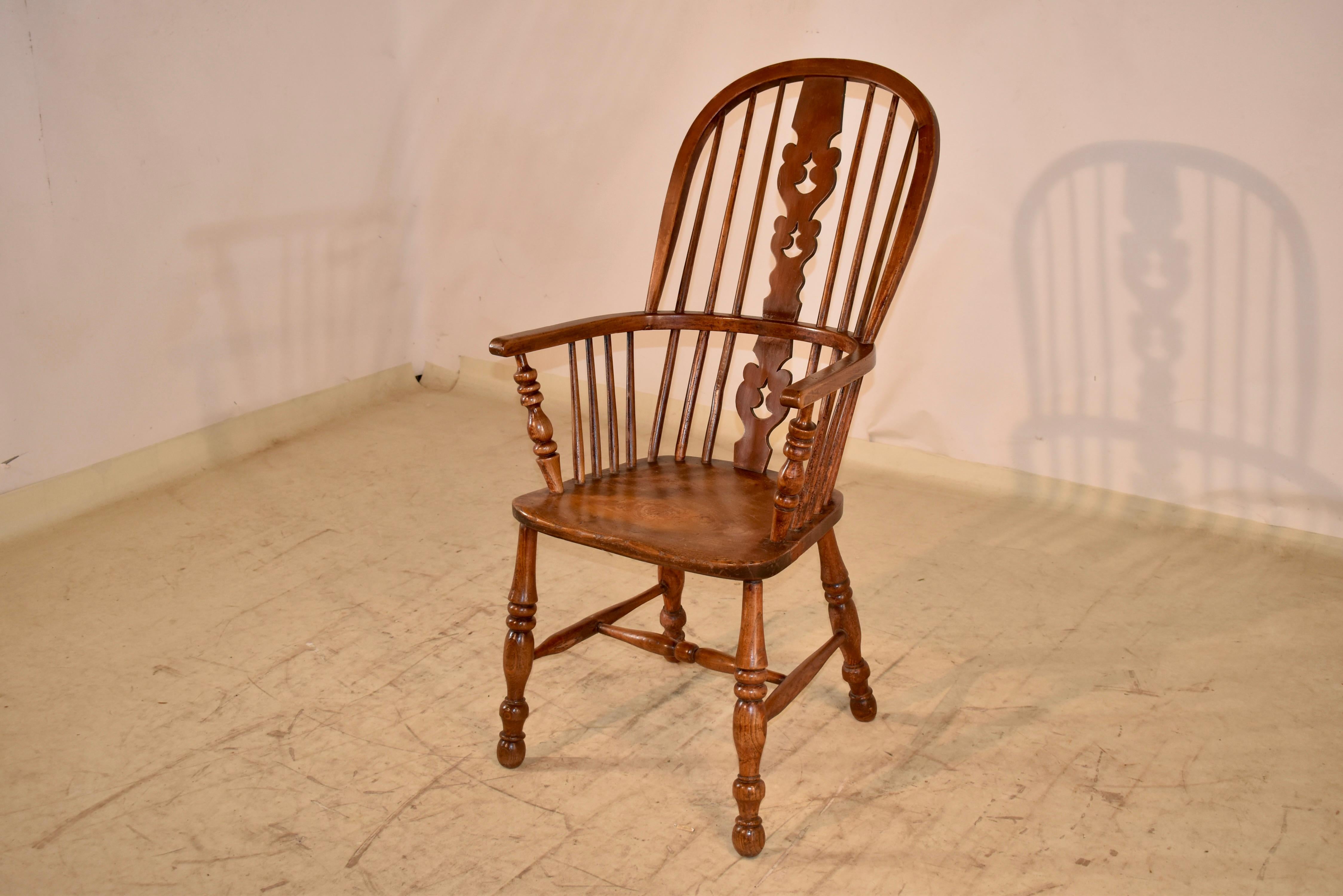Silla Windsor inglesa del siglo XIX Inglés en venta