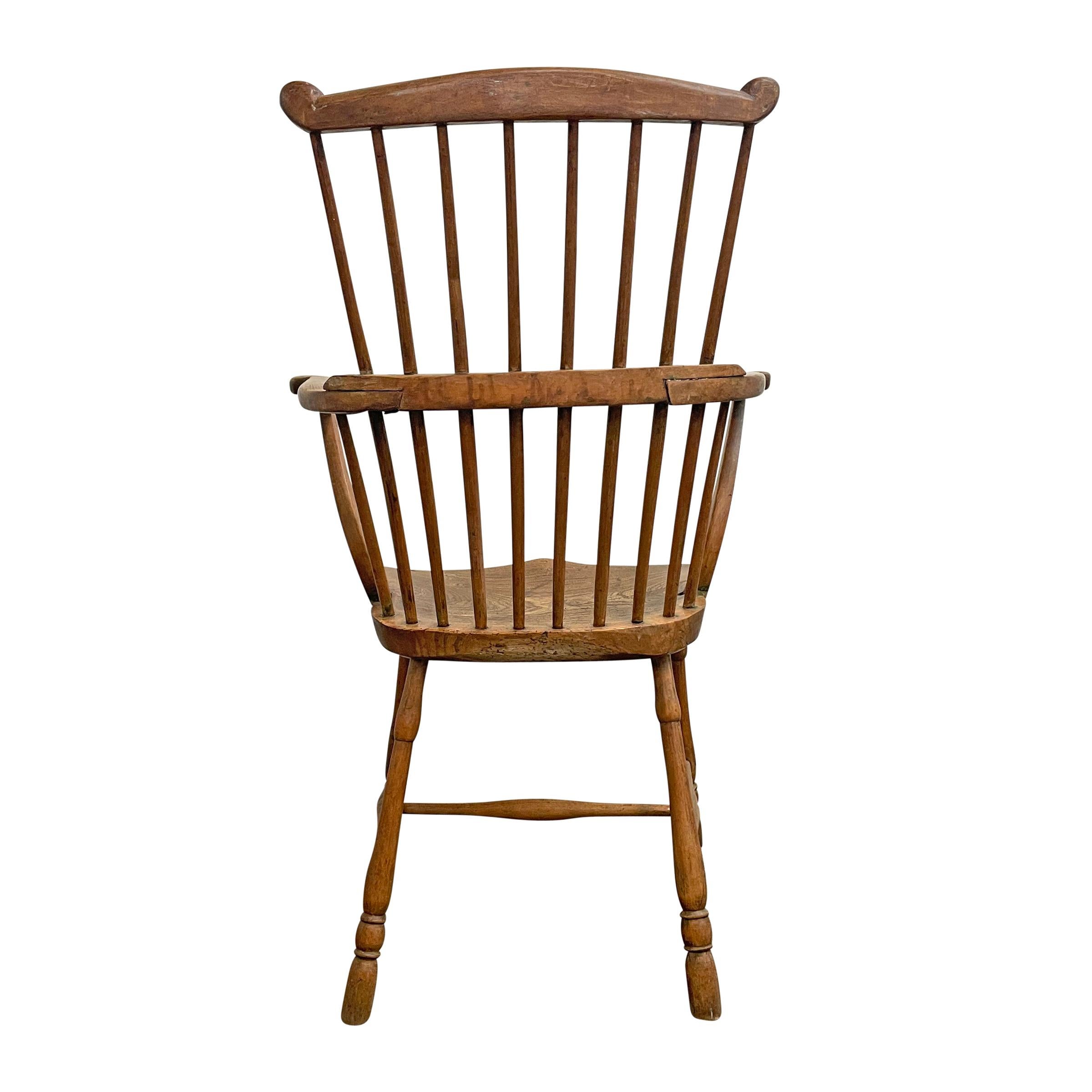 Englischer Windsor-Stuhl des 19. Jahrhunderts (Asche) im Angebot