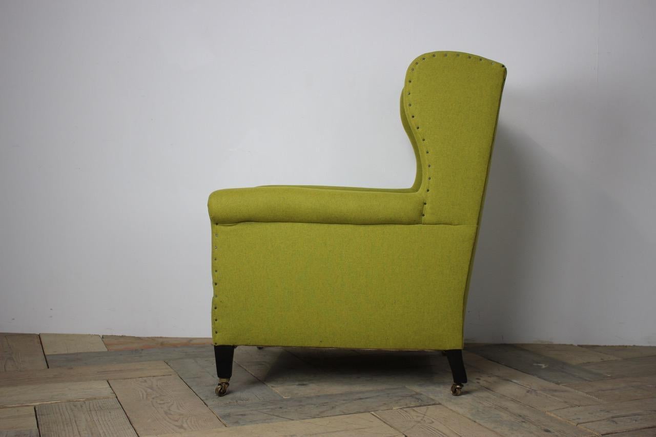 19th Century English Wingback Armchair For Sale 2