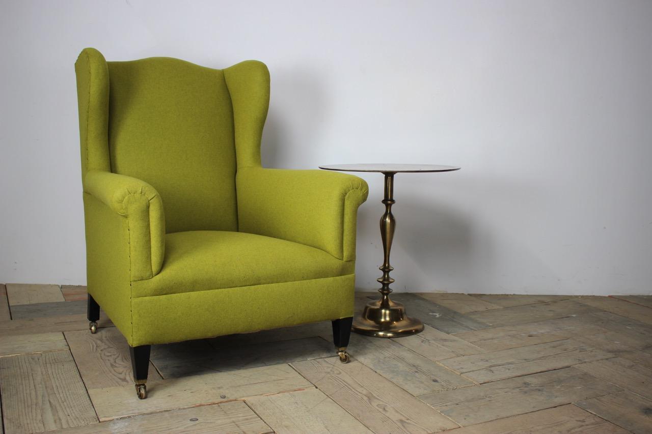 19th Century English Wingback Armchair For Sale 5