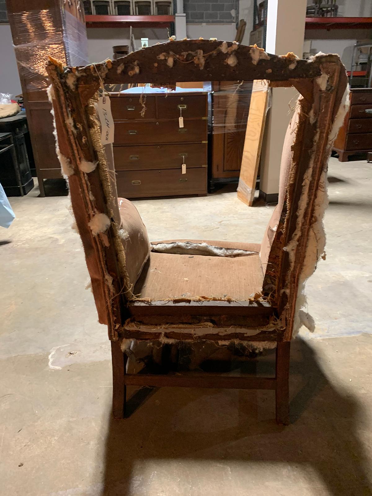 19th Century English Wingback Chair 7