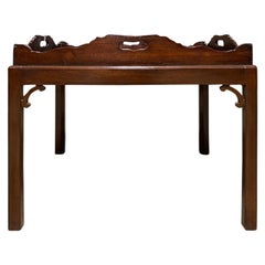 19th Century English Wood Tray Table