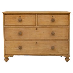19th Century English Wooden Chest Of Drawers