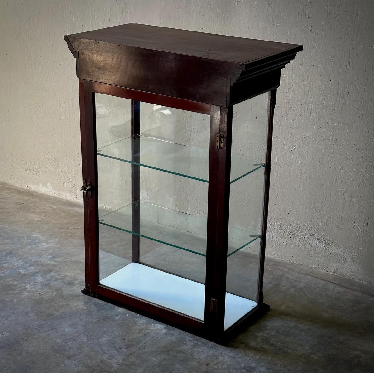 19th Century English Wooden Tabletop Display Case For Sale 2