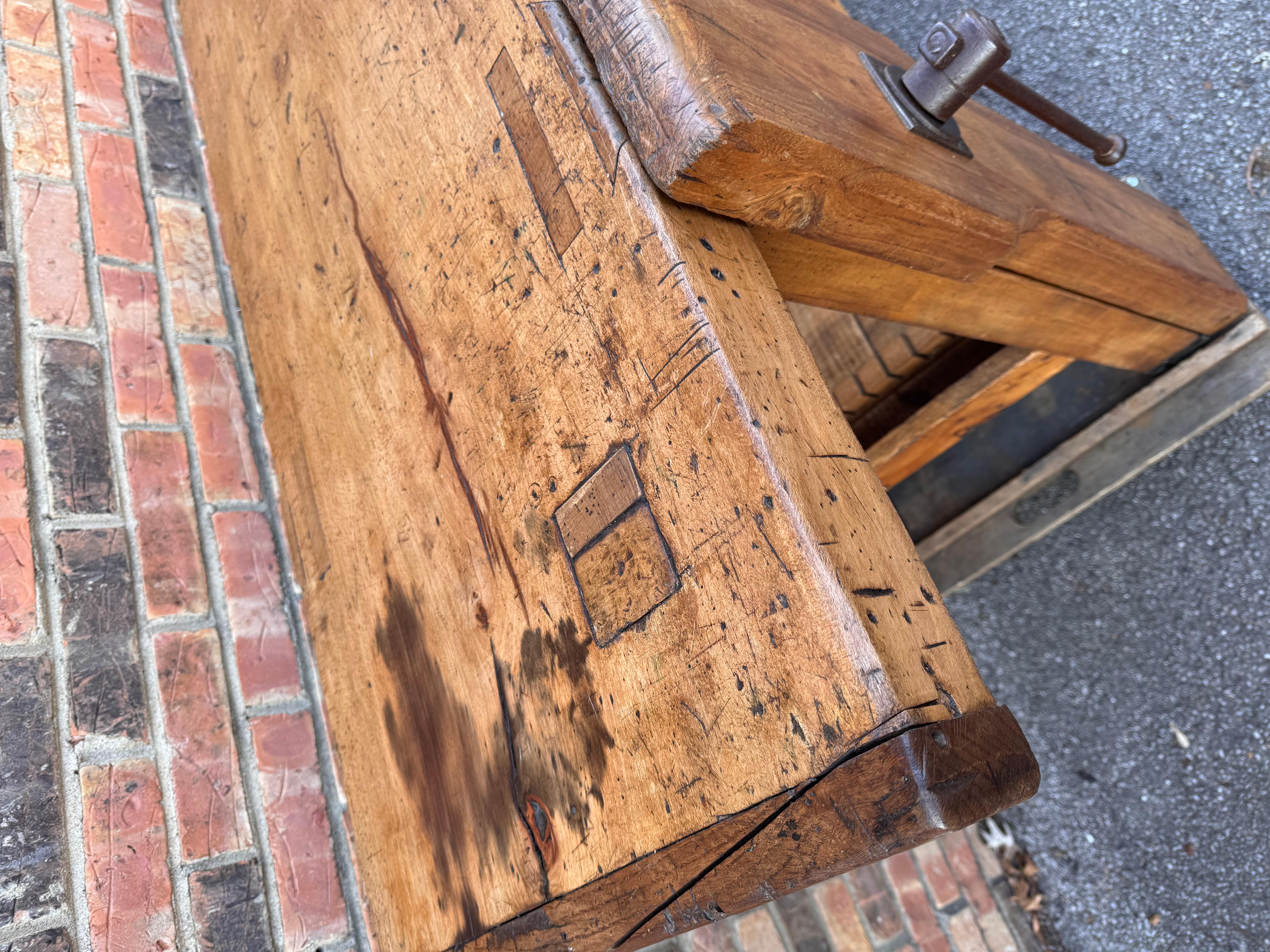 Banco de trabajo/consola inglesa del siglo XIX Madera en venta