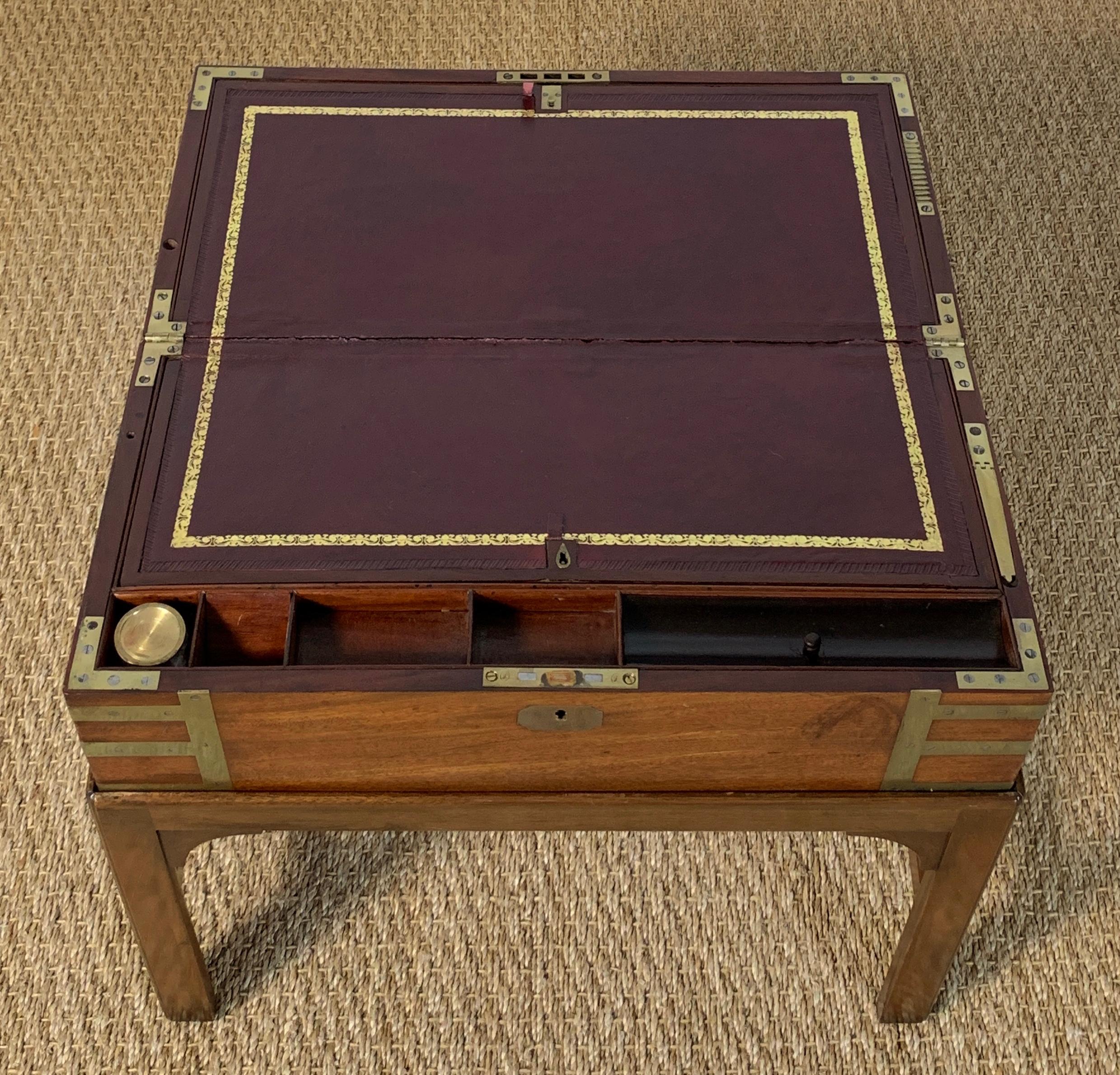 19th Century English Writing Box on Stand 2