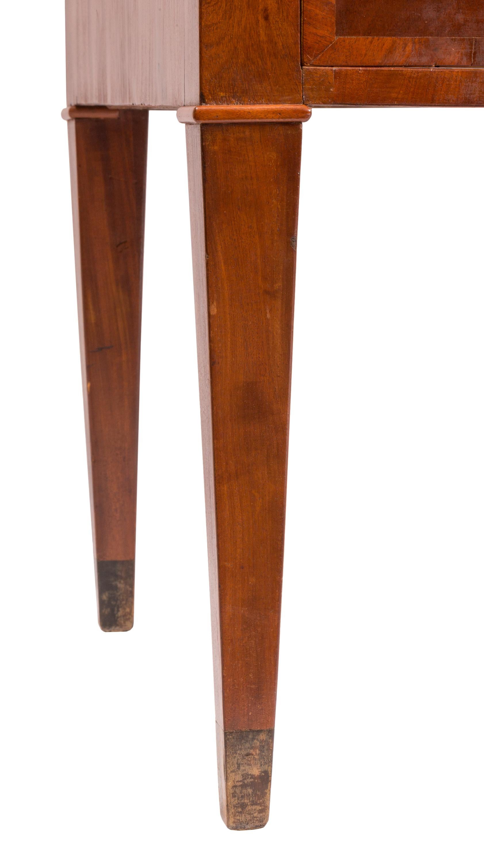 Englischer Schreibtisch des 19. Jahrhunderts, Partner-Stil, Lederplatte, Holzrostfurnier im Angebot 1
