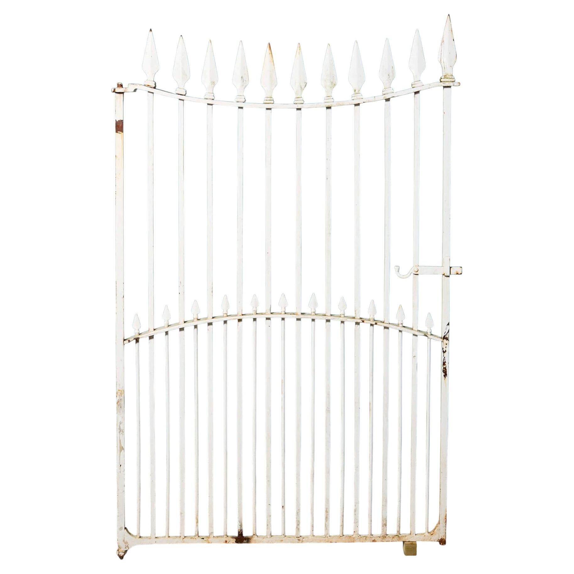 19th Century English Wrought Iron Side Gate For Sale