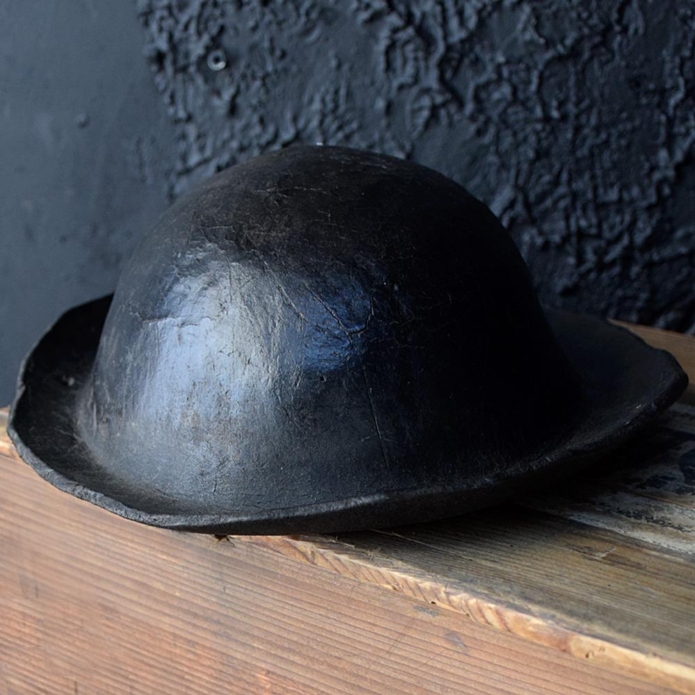 Late 19th Century 19th Century Englsh Leather Costermonger's Hat