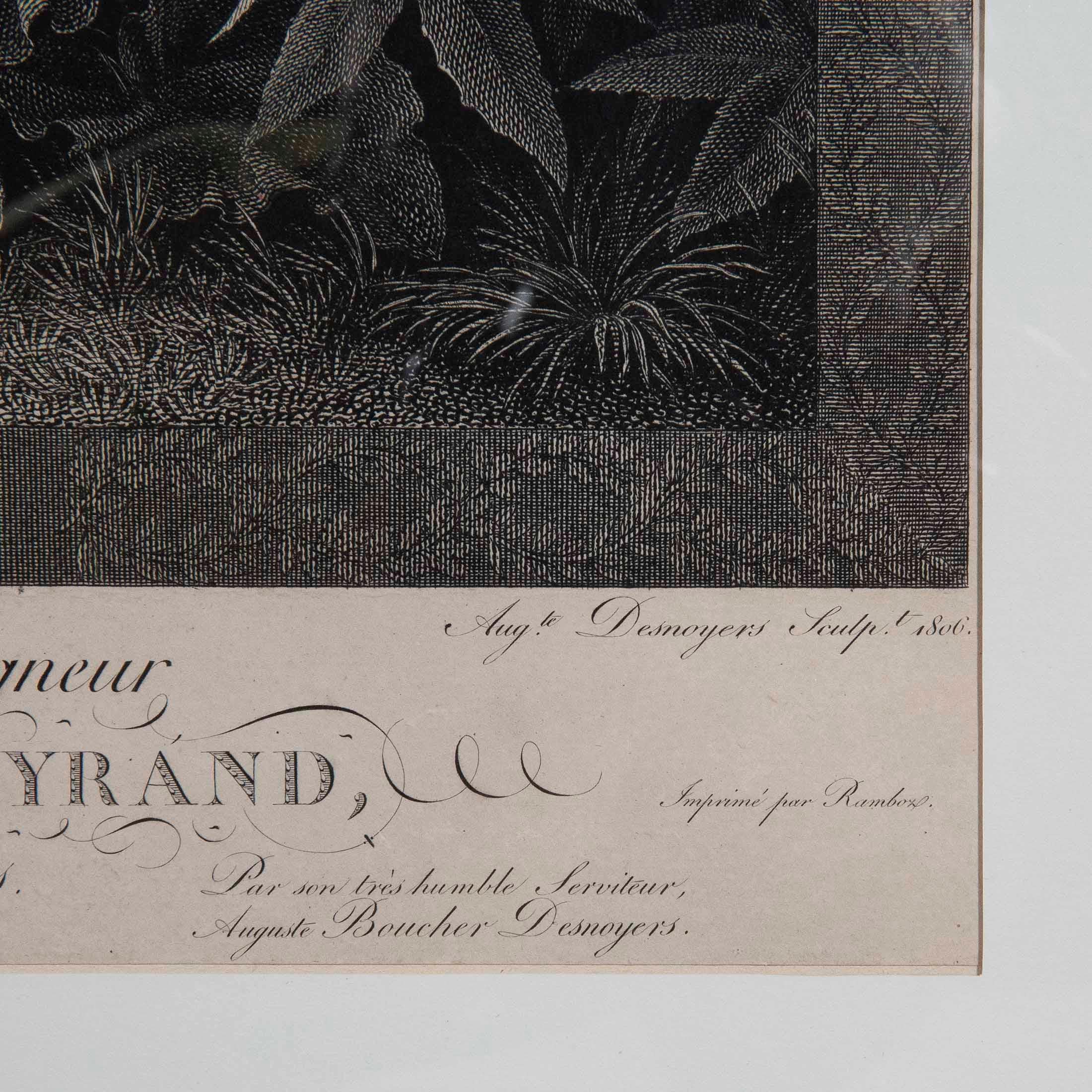 Papier Gravure du XIXe siècle Belisaire par Desnoyers, 1806 en vente