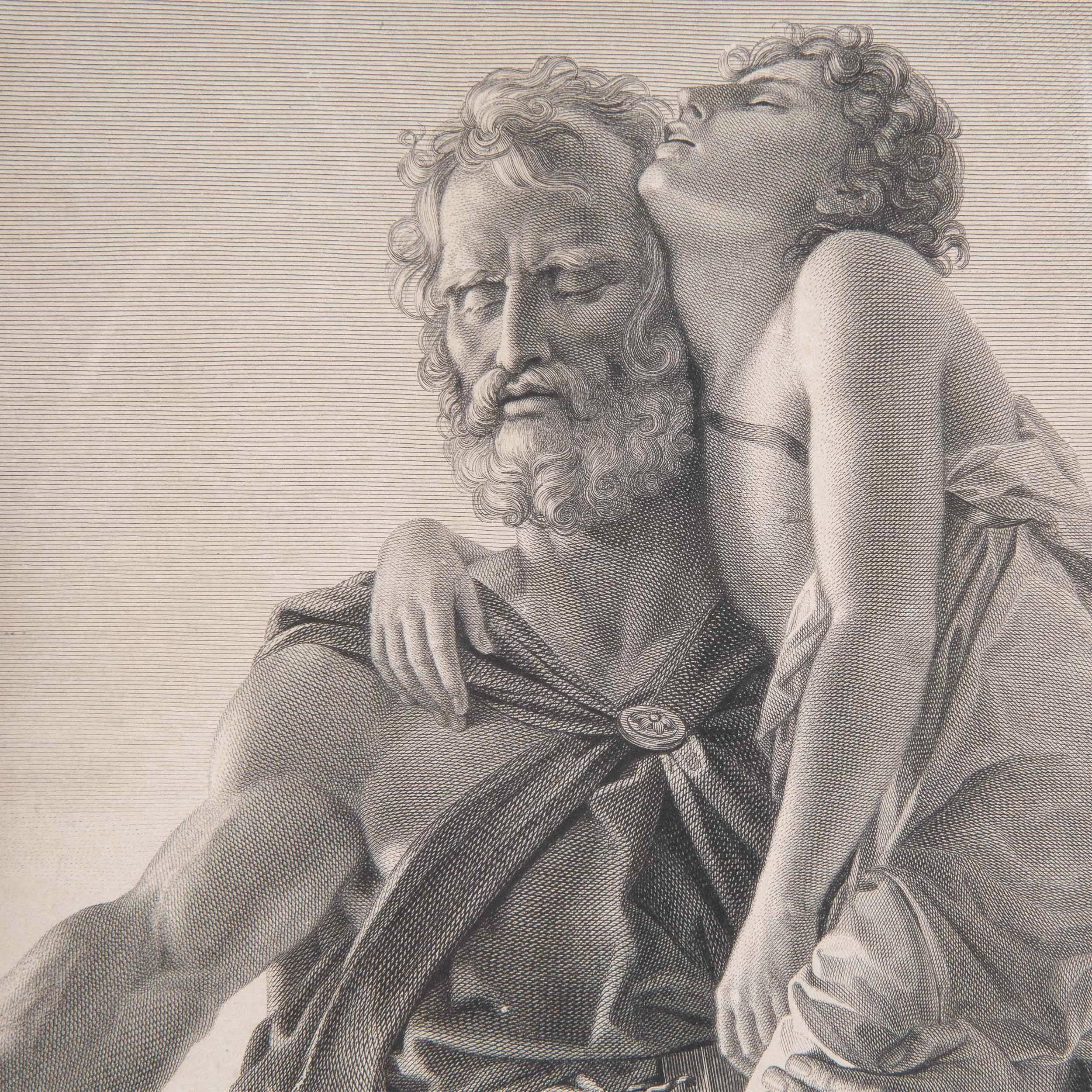 Gravure du XIXe siècle Belisaire par Desnoyers, 1806 en vente 3