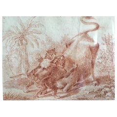 19th Century Engraving in an Orientalist Theme