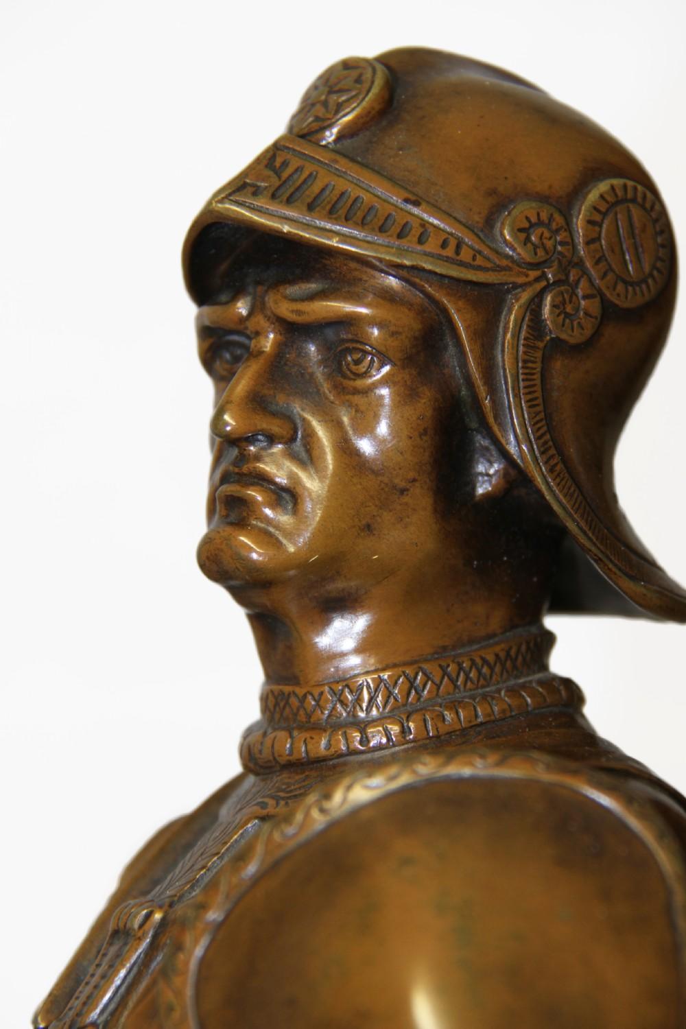 Cast 19th Century Equestrian Bronze Statue of Bartolomeo Colleoni After the Original For Sale