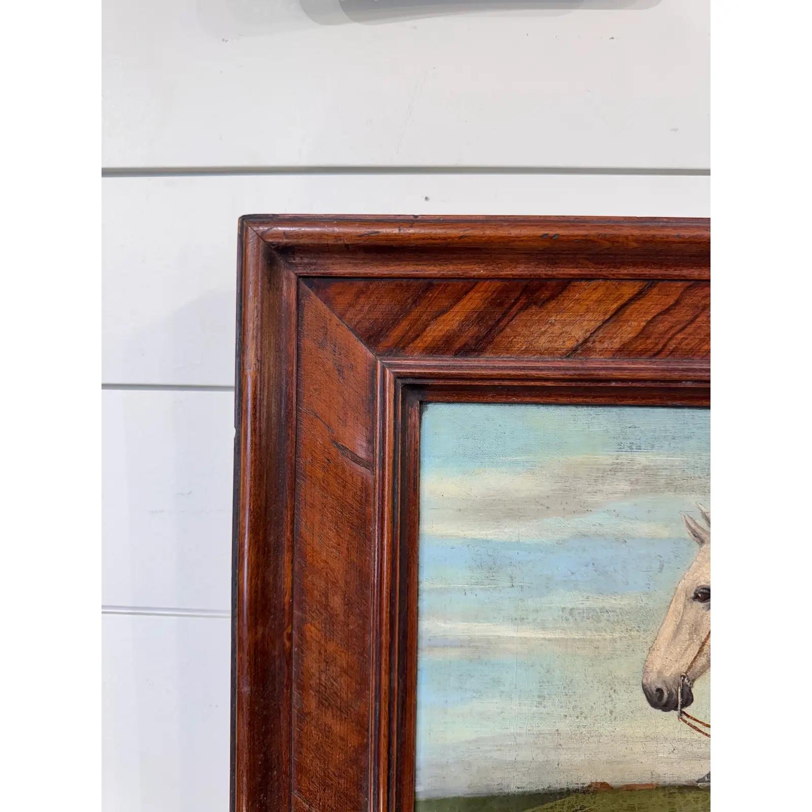 Paint 19th Century Equstrian Art For Sale