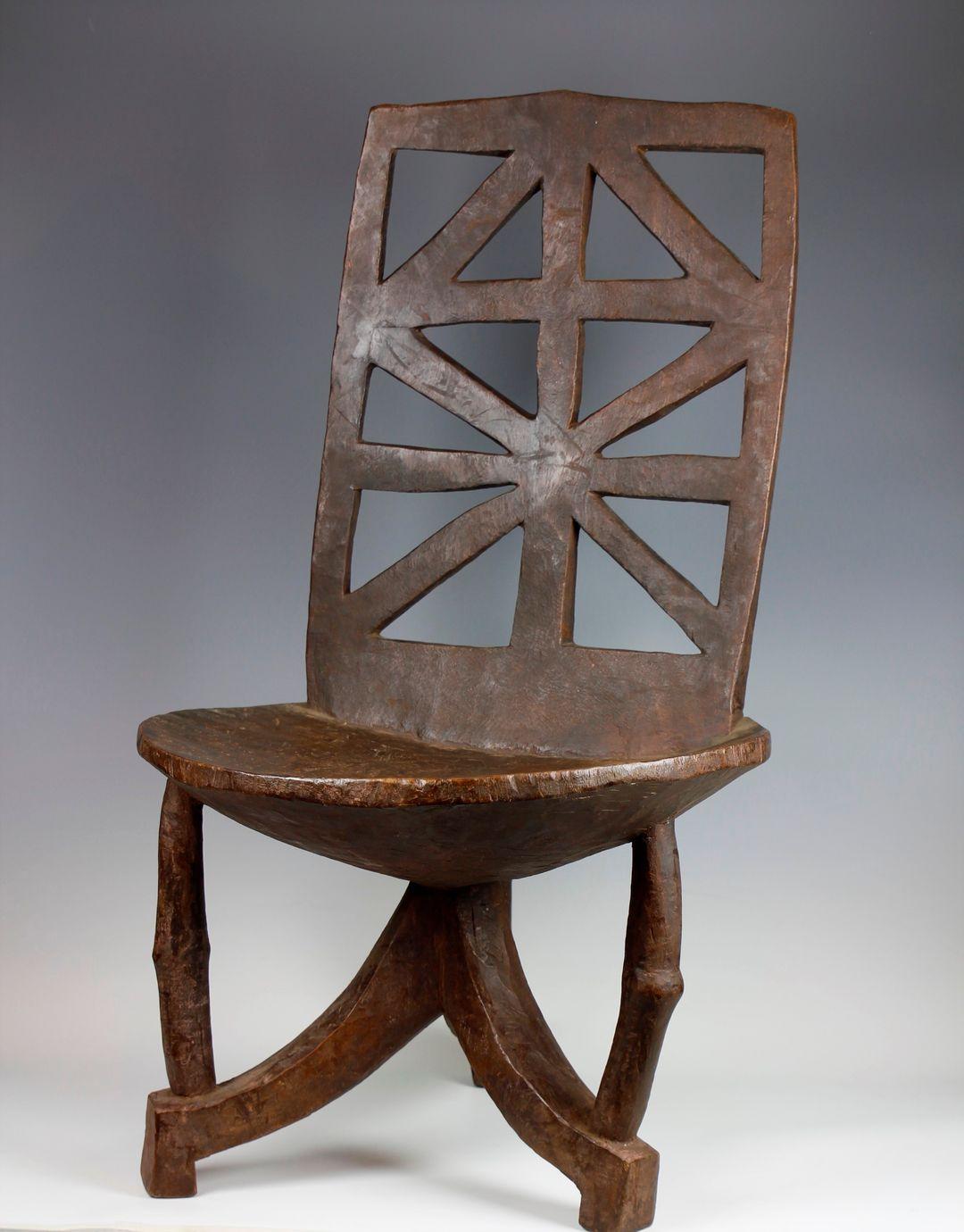 Carved 19th Century Ethiopian Throne  For Sale