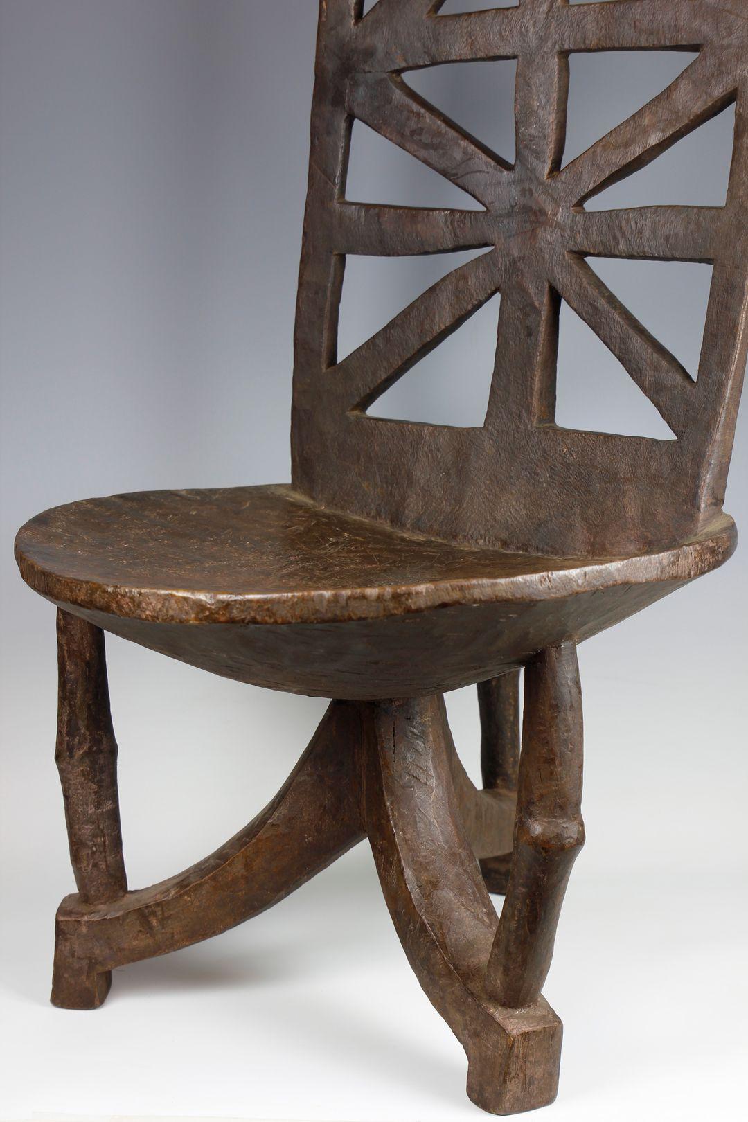 Wood 19th Century Ethiopian Throne  For Sale