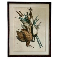 19th Century ‘Etude de Nature Mort’ Hunting Trophy Lithograph
